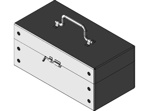 sheet metal tray drawing|metal sheet toolbox.